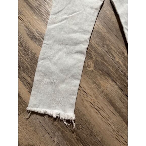 Dear John Stella Super High Rise Cropped Slim Straight Jeans Lake Forest Size 26 - Picture 8 of 12